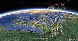 Raggi Cosmici sopra l'array di ADA