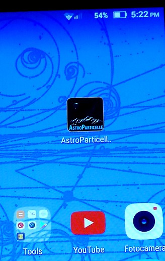  l'app per android sui raggi cosmici