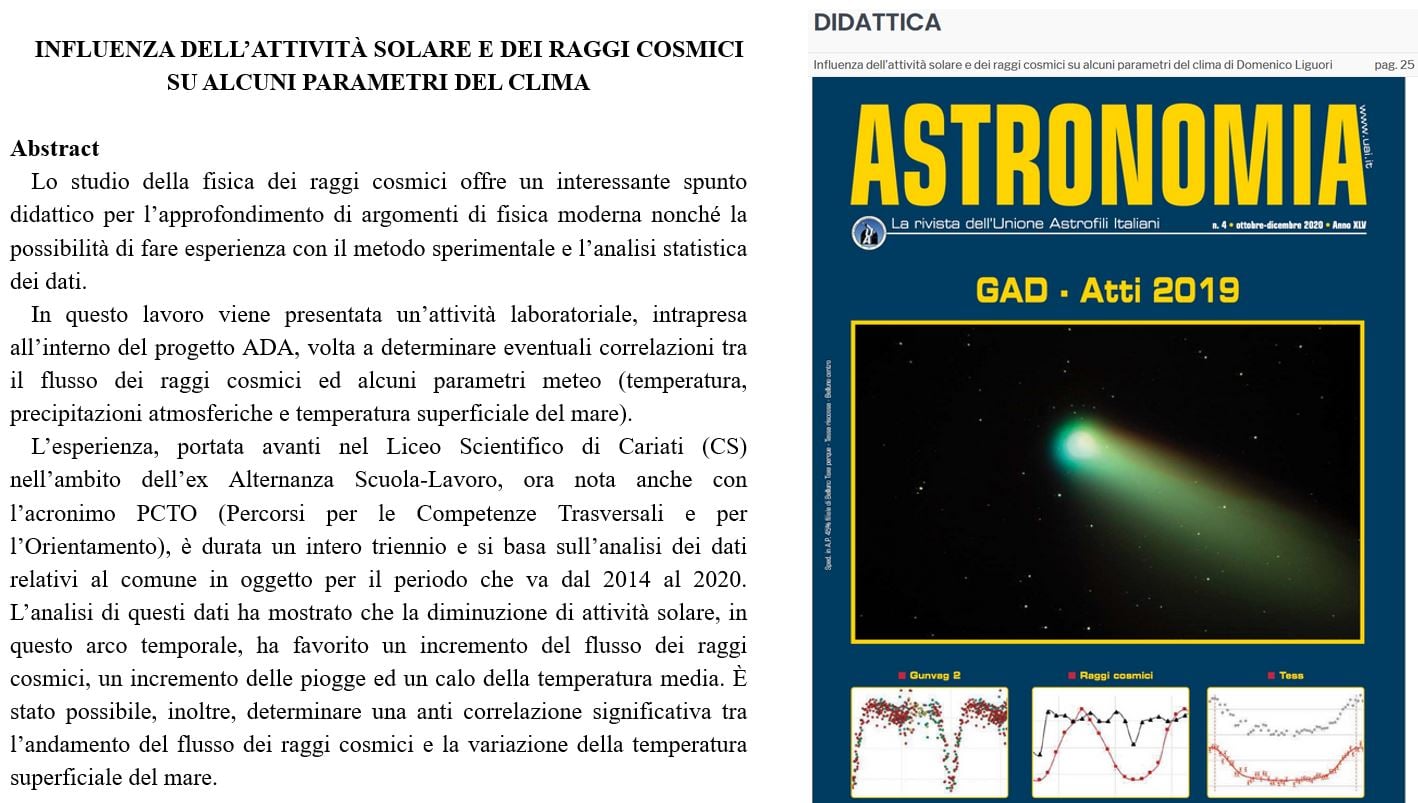 raggi cosmici astronomia